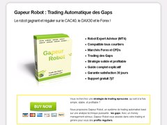 Gapeur Robot : Trading automatique des Gaps - EA / MT4